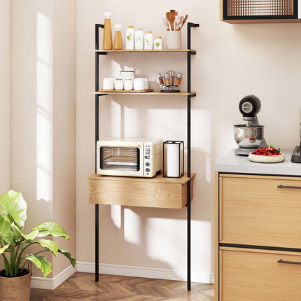 Dreamade 4-Tier Ladder Bookshelf for Living Room