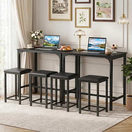 Dreamade 3 Piece Dining Table Set with 32.5" Counter-Height table