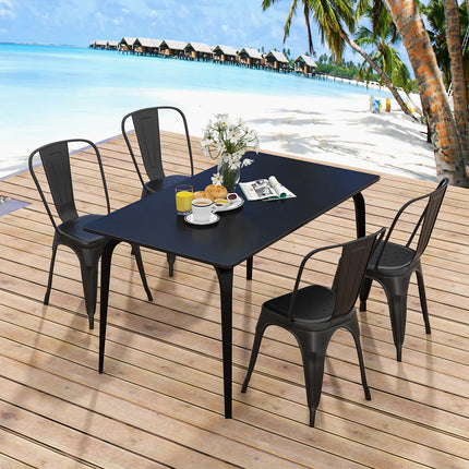 Dreamade Metal Dining Chairs Set of 4