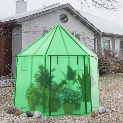 Dreamade 6.5 x 5.7 x 6.3 FT Greenhouse Portable Walk in Outdoor Hot House Tent