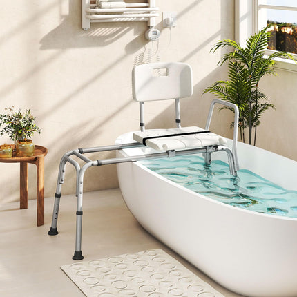 Dreamade Sliding Tub Transfer Bench for Bathtub
