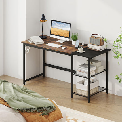 Dreamade 59 Inch Computer Desk with Charging Station