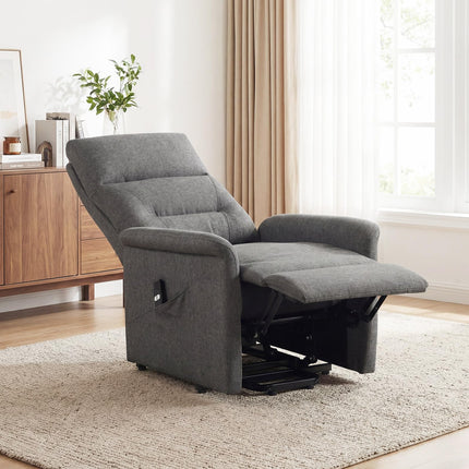 Dreamade Electric Recliner Sofa w/Remote Control & Side Storage Pocket for Elderly