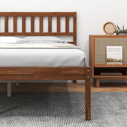Dreamade Wood Bed Frame with Headboard