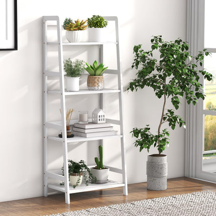 Dreamade 4-Tier Bamboo Plant Stand Flower Pots Holder Display Shelf, 47.5"