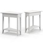 Triangle Side Table with Storage Shelf - Dreamade