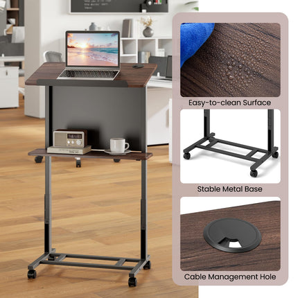 Dreamade Mobile Podium Stand