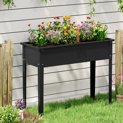 Dreamade Metal Raised Garden Bed with Legs(40”x16”x32”)