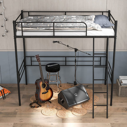 Metal Loft Bed Twin Size - Dreamade