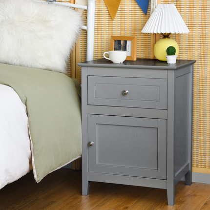 Wooden End Table W/Shelf - Dreamade