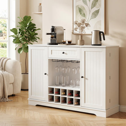 Dreamade 47.2" Sideboard Buffet Cabinet with Drawer & Wine Rack