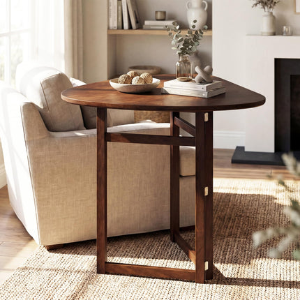 Dreamade 31.5" Folding Dining Table for 2-3 Drop Leaf Dinner Table