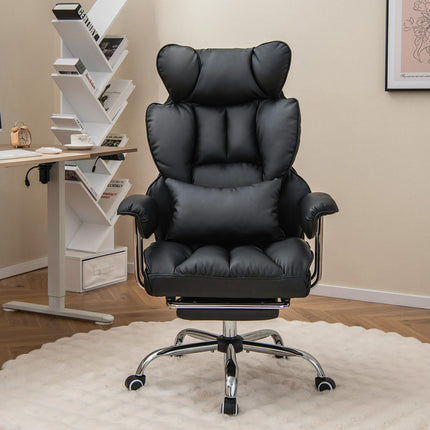 Dreamade Office Desk Chair, High Back Executive Office Chair with Foot Rest and Lumbar Support