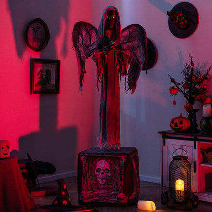 DREAMADE 5.5ft Halloween Animated Angel Ghost Statue