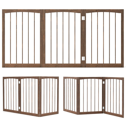 Dreamade Freestanding Dog Gate for Small Medium Dogs