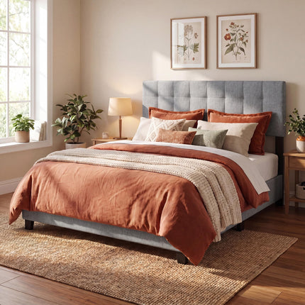 Dreamade Queen/Full Size Linen Upholstered Headboard