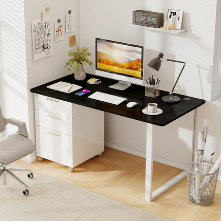 Dreamade Universal Wood Table Top 55 x 28 inch Solid One-Piece Desk top