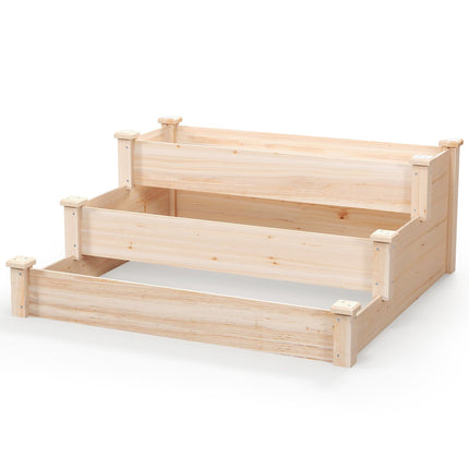 Dreamade 3-Tier Raised Garden Bed, Tiered Planter Box