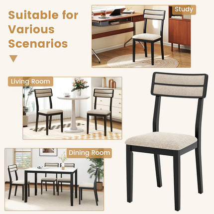 Dreamade Modern Dining Chairs Set of 2/4 Upholstered Kitchen Chair