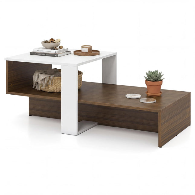 Dreamade 31.5" Small Coffee Table with Storage