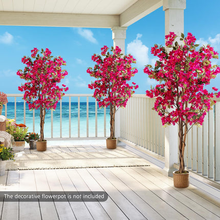 Dreamade 6 FT Bougainvillea Artificial Tree Artificial Plants for Indoor Decor