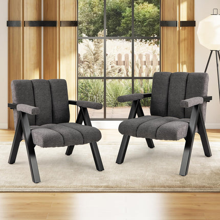 Dreamade Mid-Century Modern Accent Chair with Deepened Seat