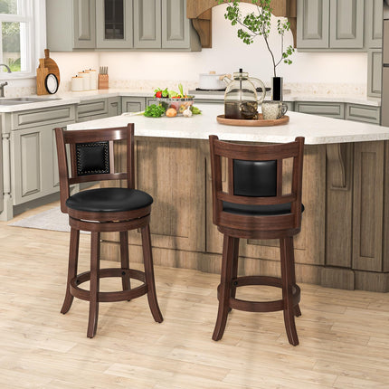 Dreamade Swivel Bar Stools Set