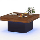 Dreamade LED Coffee Table with Remote for Living Room