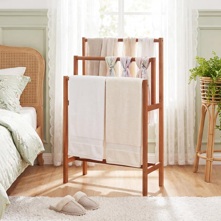 Dreamade 3-Tier Freestanding Wooden Towel Rack Stand