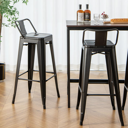 Dreamade Metal Bar Stools Set of 4 for Kitchen Island