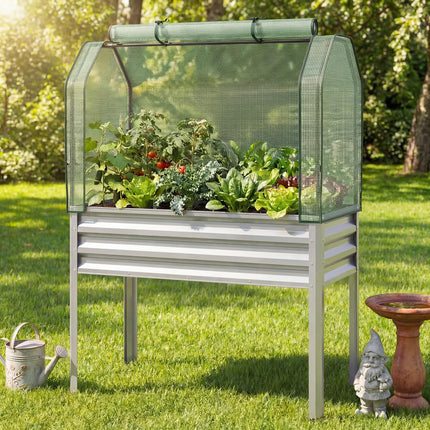 Dreamade Raised Garden Bed with Legs & Greenhouse Cover (1/2)
