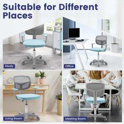 Dreamade Adjustable Desk Chair with Auto Brake Casters for Kids