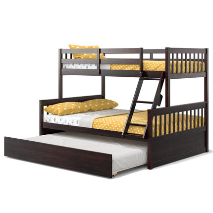 Twin Over Full Bunk Bed with Trundle - Dreamade