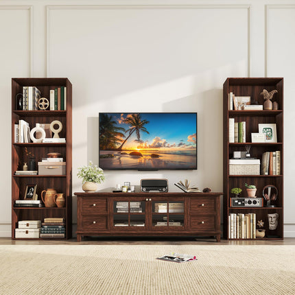 Dreamade 5-Tier Bookshelf Freestanding Tall Bookcase with 5 Open Compartments
