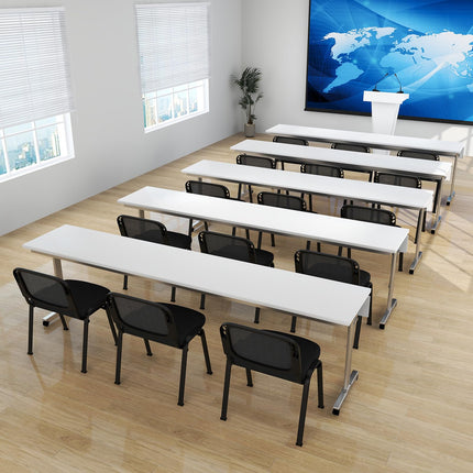 Dreamade Set of 5 Stackable Conference Chairs with Mesh Back