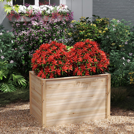 Dreamade Wood Raised Garden Bed for Patio Backyard