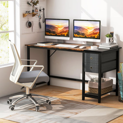 Dreamade Computer Desk with Drawers