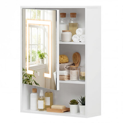 Dreamade 24"x18" Medicine Cabinet with Mirror and Lights