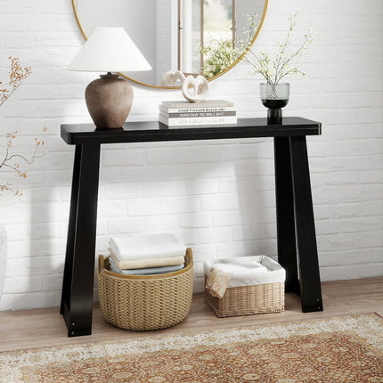 Dreamade Narrow Long Console Table Behind The Couch