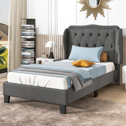 Dreamade Twin Bed Frames with Headboard