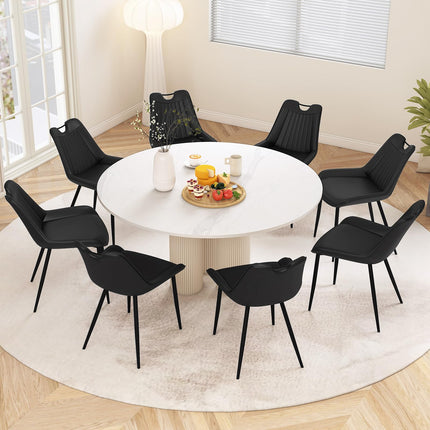 Dreamade Dining Chairs Set of 4 PU Leather Upholstered Kitchen Dining Room Chairs