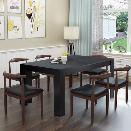 Dreamade Dining Table for 6-8, Wood Rectangular Table, 63" L x 31.5" W x 30" H Large Farmhouse Center Table