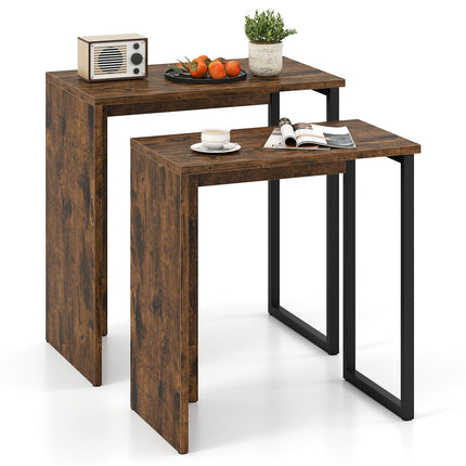 Dreamade Nesting Coffee Table Set of 2 for Living Room