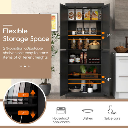 Dreamade 4 Door Kitchen Pantry