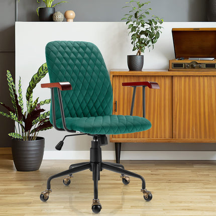 Dreamade Velvet Home Office Desk Chair
