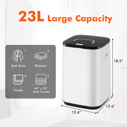 Dreamade 23L Large Hot Towel Heater with Rapid Heating and Adjustable Timer