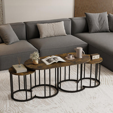 Dreamade Nesting Coffee Table Set of 3