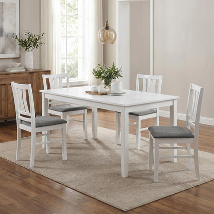 Dreamade Wood Dining Chairs Set of 2/4 with Slat Back
