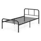 Dreamade Twin Size Bed Frame, Modern Metal Platform Bed with Headboard and Footboard, Heavy Duty Steel Slat Support Mattress Foundation