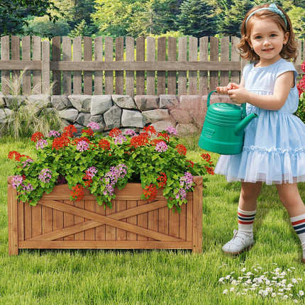 Dreamade Rectangular Garden Bed for Vegetables Flower Herb Fruit